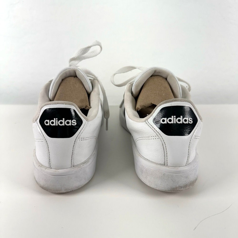 Adidas‎ Cloudfoam Advantage Women's White Black Stripes Sneakers Size 9.5 - Picture 9 of 16